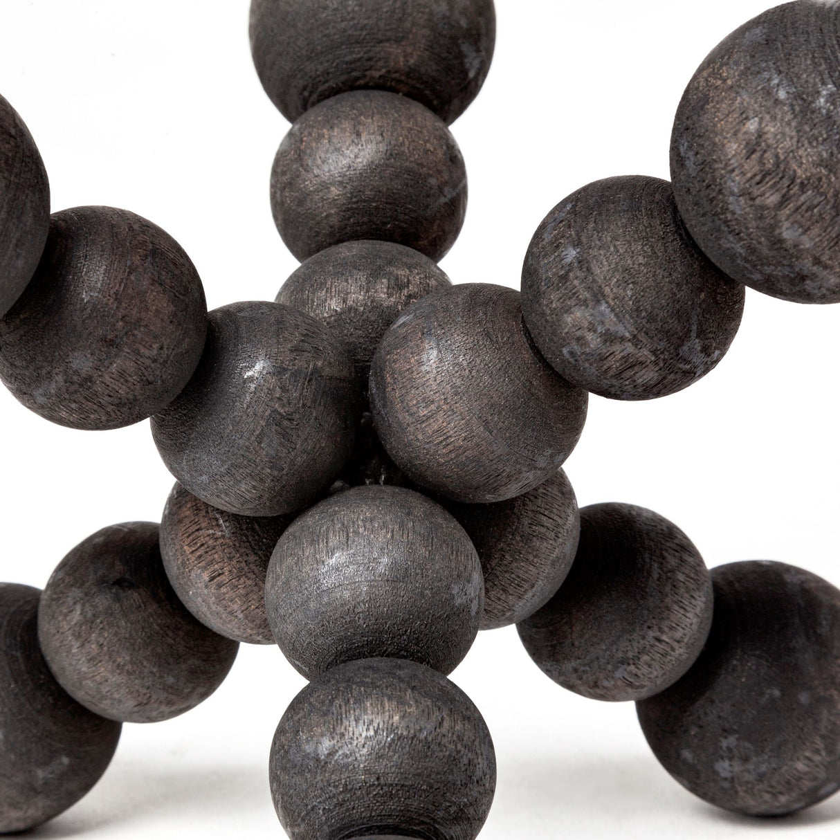 Carollan I (Small) 7L x 7W Black Geometric Wood Ball Jack from Mercana - Luna Furniture