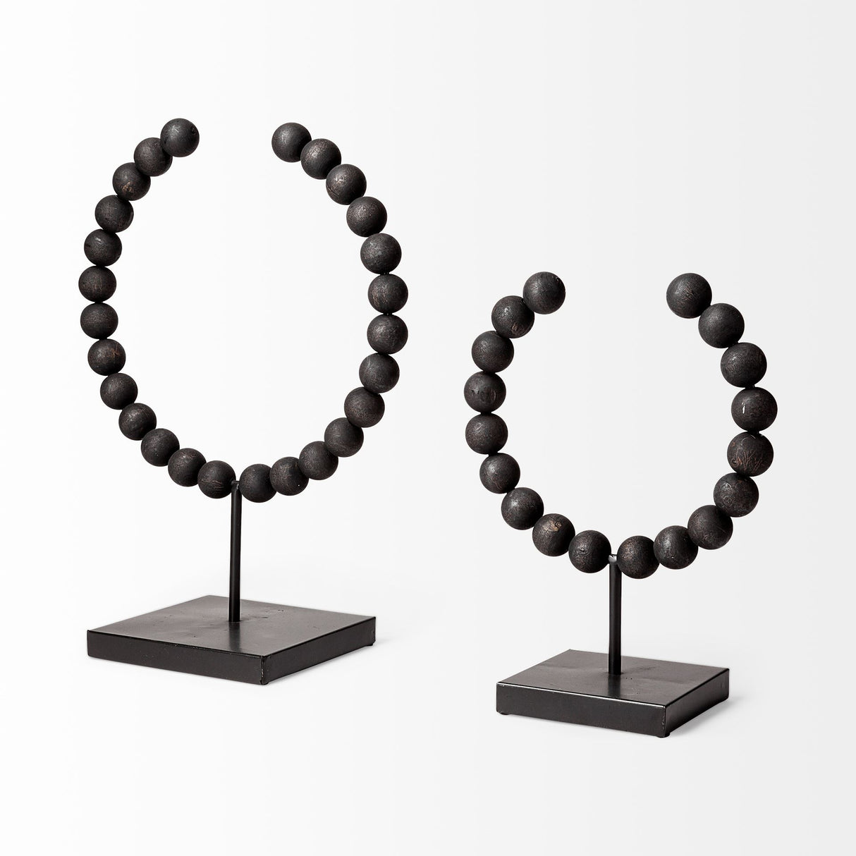 Tulane I (Small) 9L x 5W Black Beaded Broken Sphere Decorative Object from Mercana - Luna Furniture