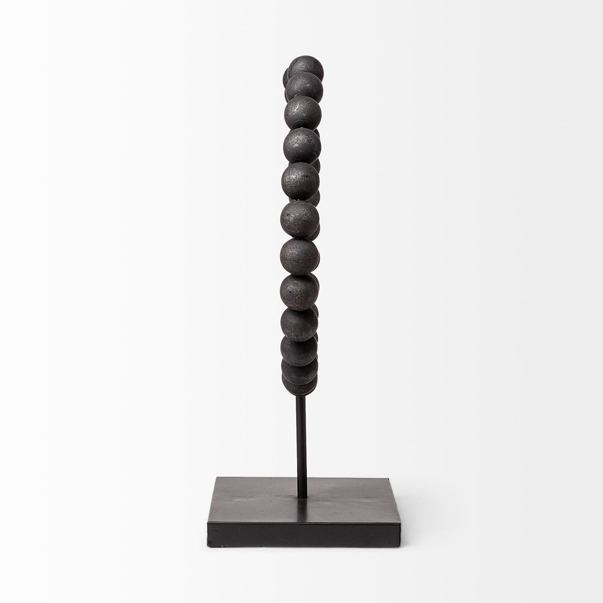 Tulane II (Large) 12L x 6W Black Beaded Broken Sphere Decorative Object from Mercana - Luna Furniture