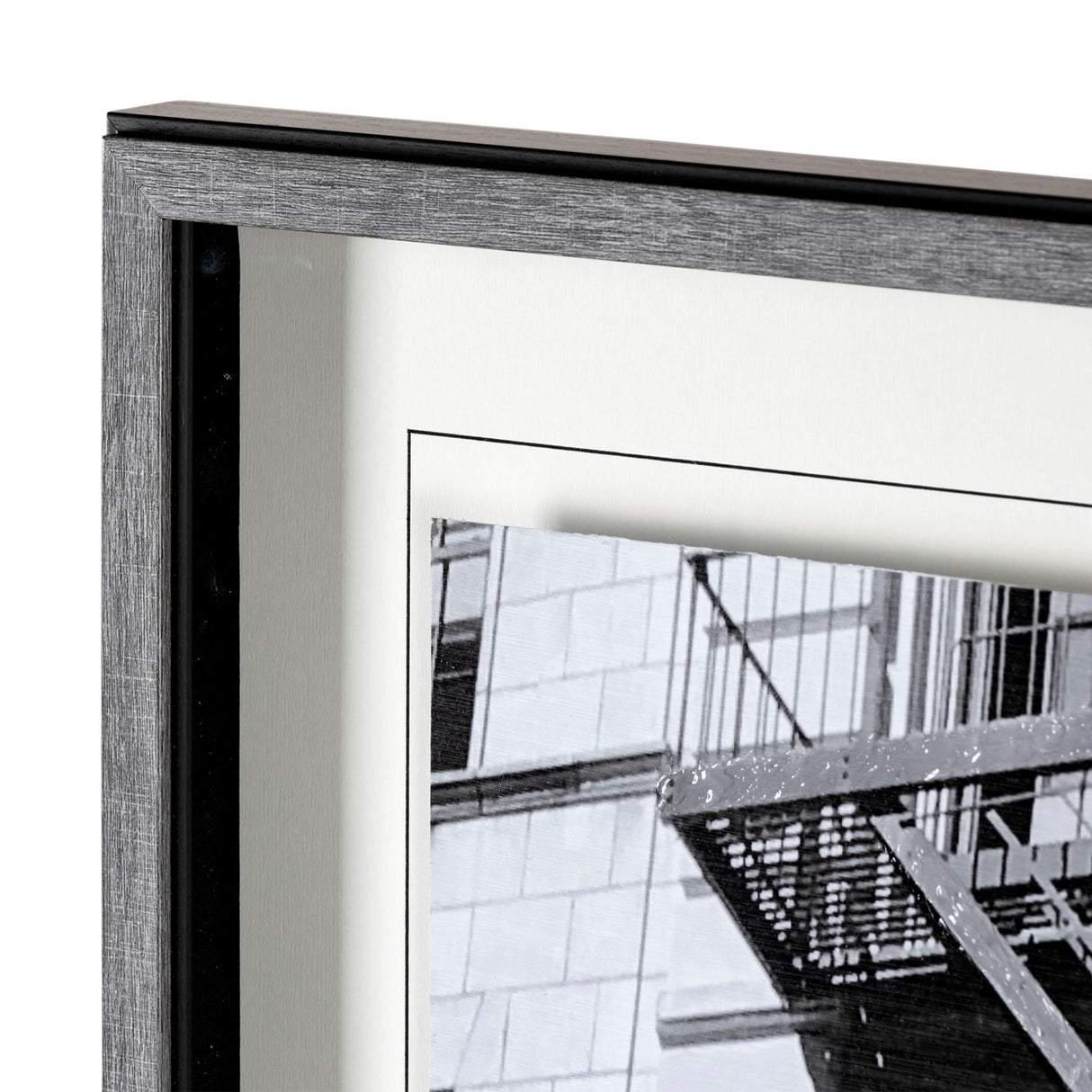 New York Fire Escape by Susan Vizary Photoy Hand Embelished Framed Photo Art Print Matted under Glas from Mercana - Luna Furniture