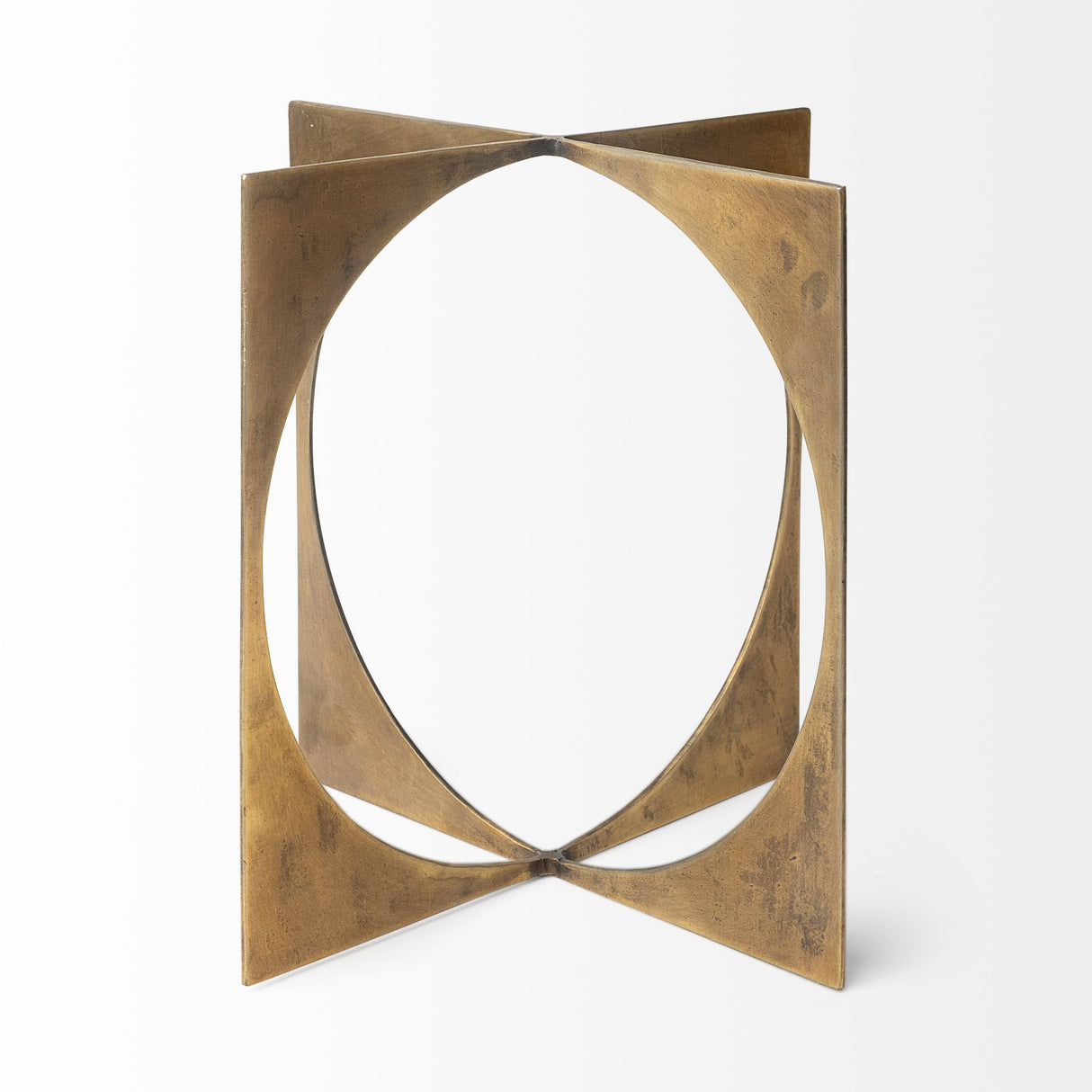 Lima II (Large) 10L x 10W Gold Geometric Decorative Object from Mercana - Luna Furniture