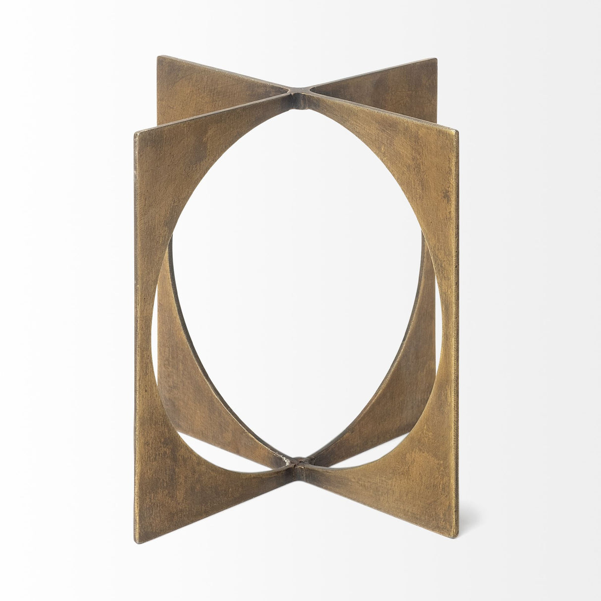 Lima I (Small) 6L x 6W Gold Geometric Decorative Object from Mercana - Luna Furniture