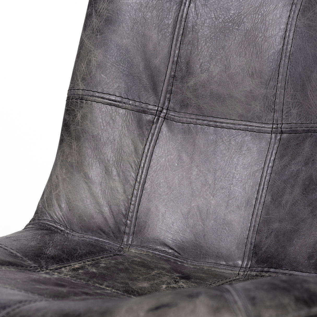 Horsdal Black Genuine Leather Seat w/ Black Metal Frame Dining Chair from Mercana - Luna Furniture