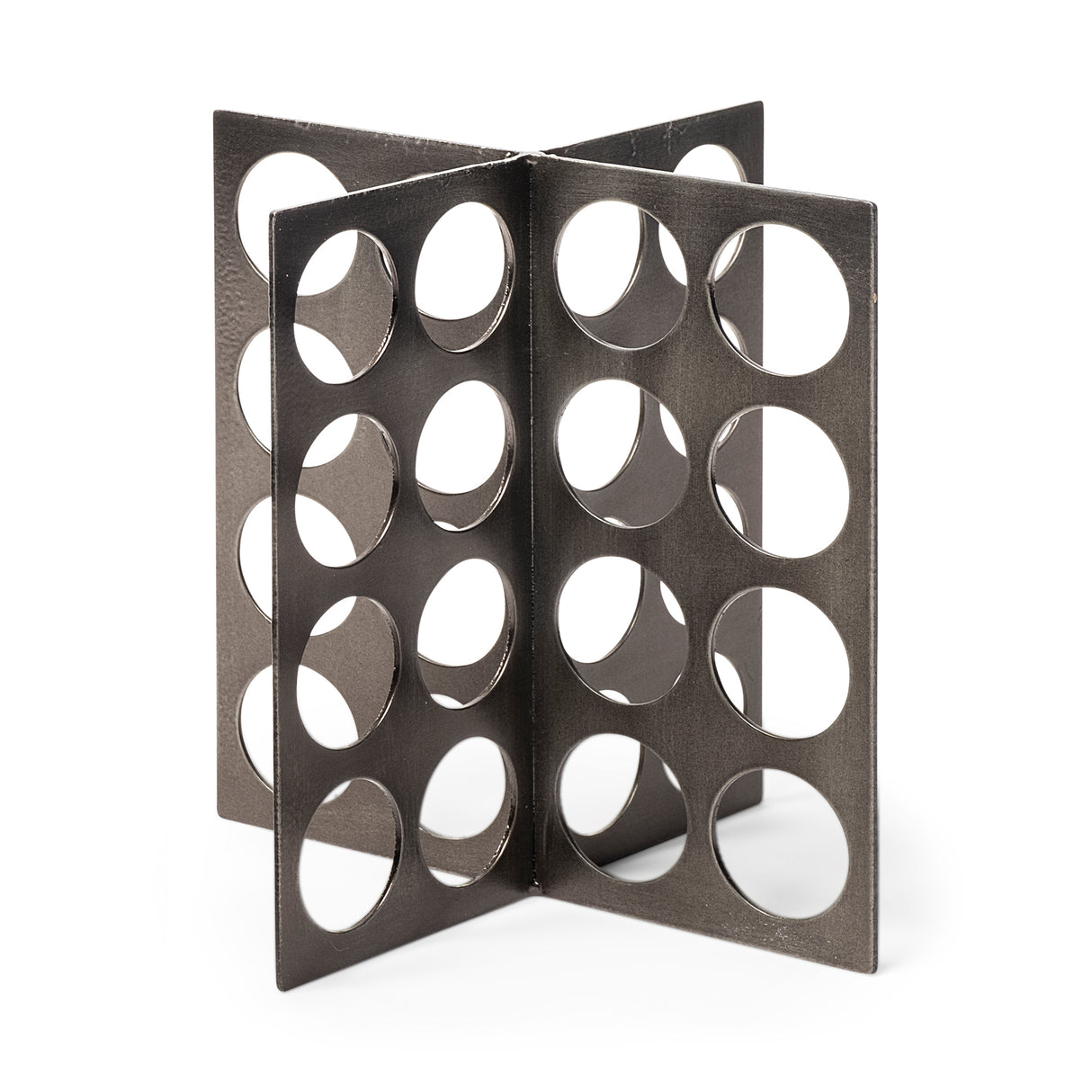 Fletcher (Large) 6L x 6W Gray Metal Abstract Decorative Object from Mercana - Luna Furniture