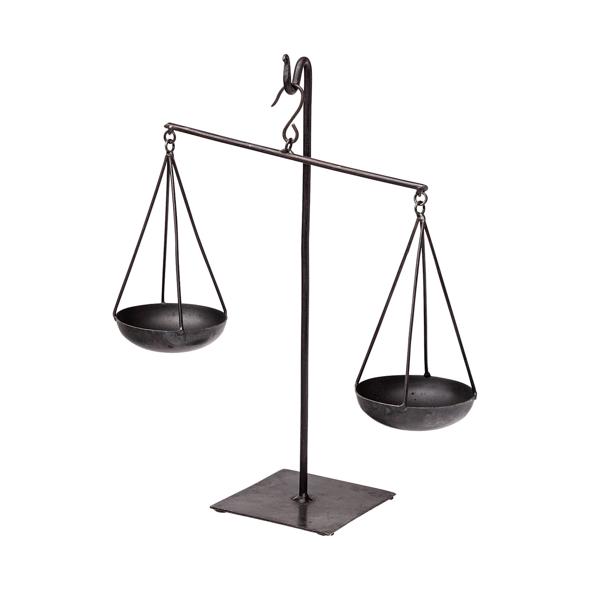 Ellis 10L x 4W Black Metal Vintage Inspired Weighing Scale from Mercana - Luna Furniture