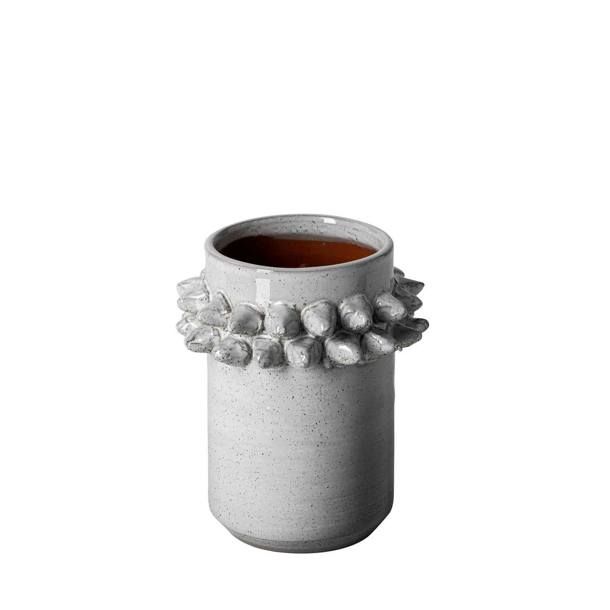 Farmhampton Small Gray Spoked Ceramic Vase from Mercana - Luna Furniture