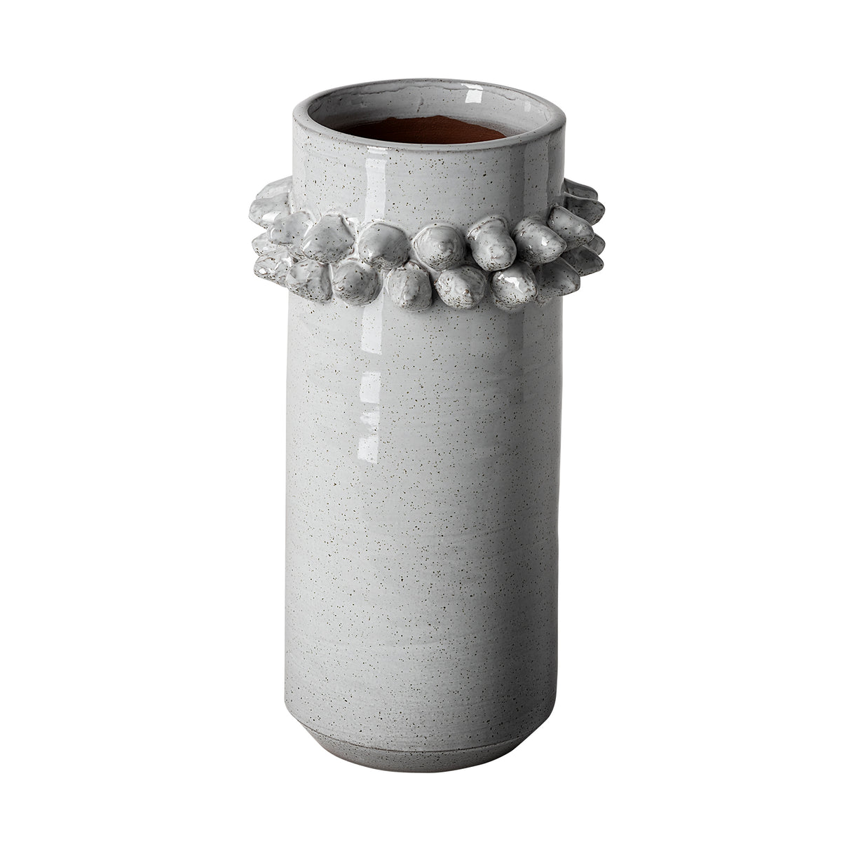 Farmhampton Large Gray Spoked Ceramic Vase from Mercana - Luna Furniture