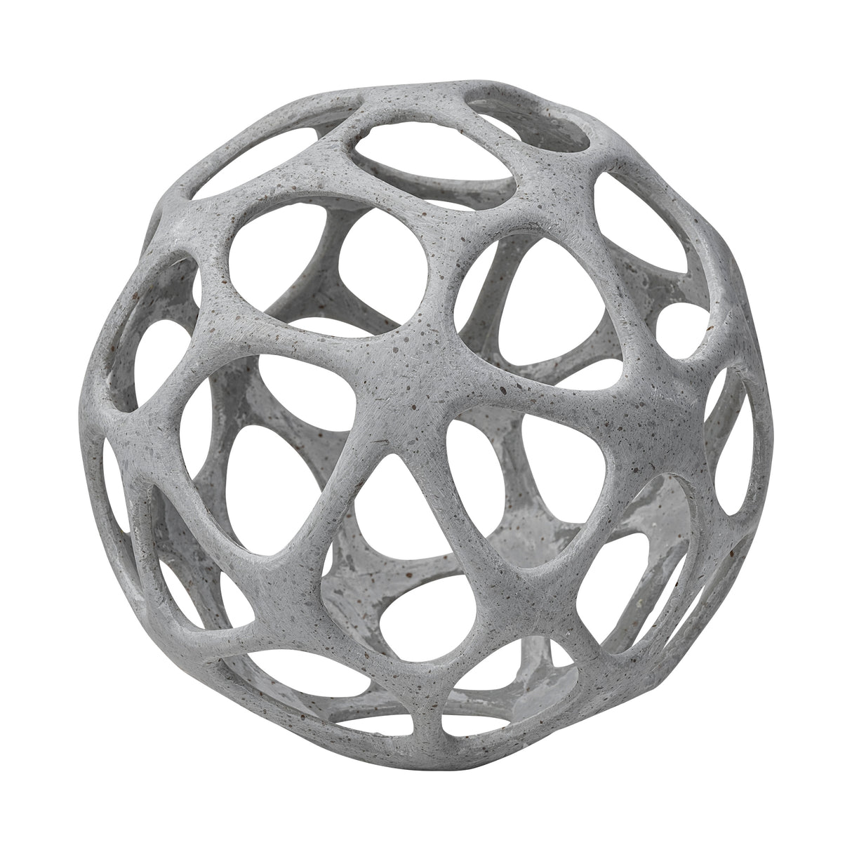 Spiro 7L x 7W Off-White Hollow Decorative Orb from Mercana - Luna Furniture