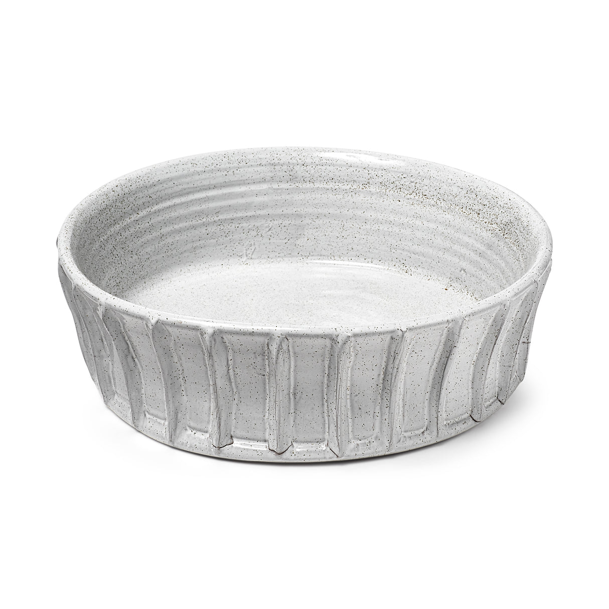 Silone (Large) 16L x 16W White Ceramic Bowl from Mercana - Luna Furniture