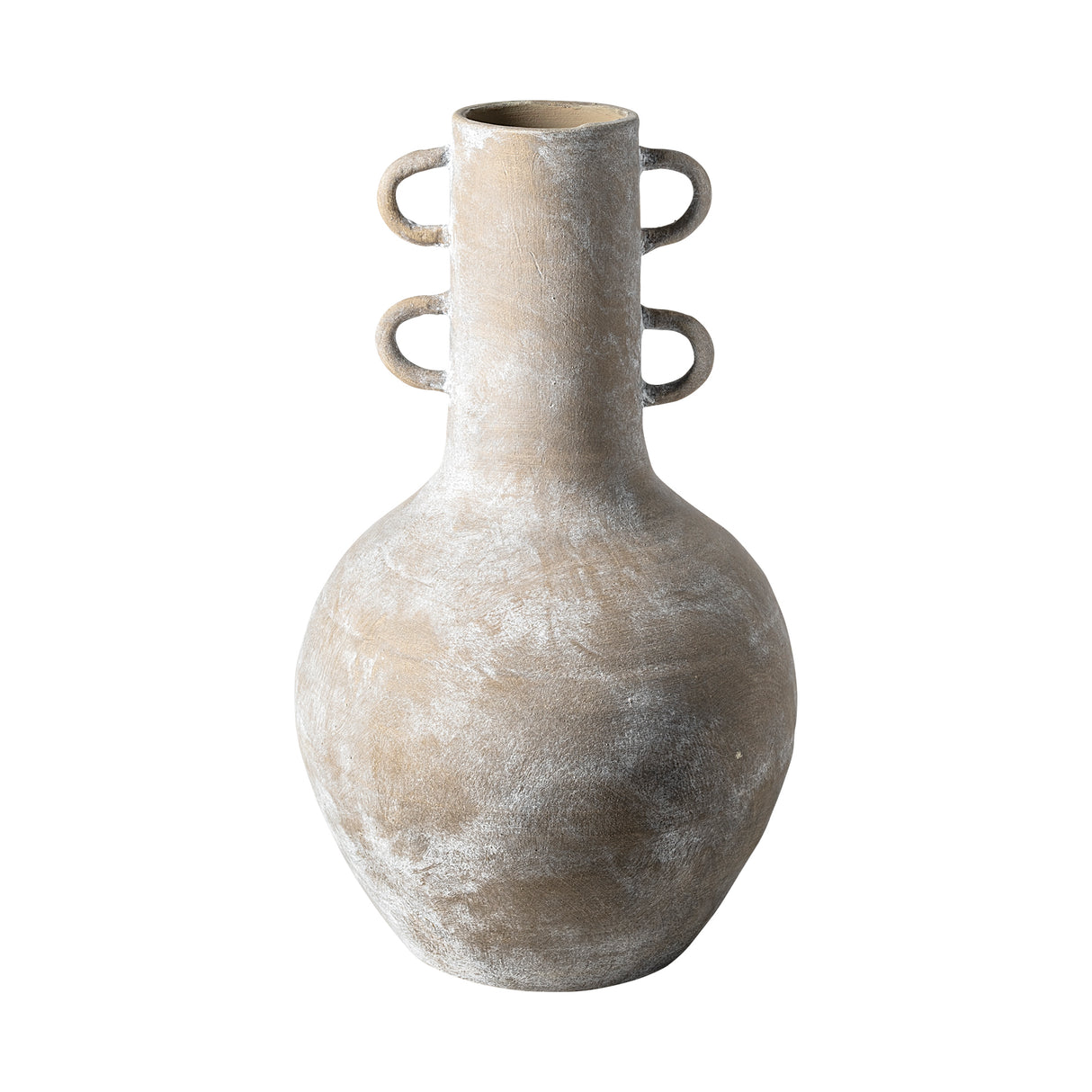 Sherry Rustic Brown Tall Neck Ceramic Vase from Mercana - Luna Furniture