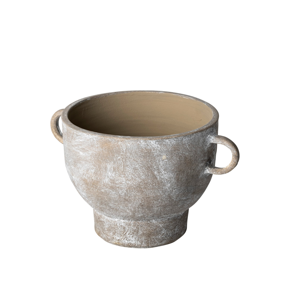 Deya Small Rustic Brown Ceramic Vase from Mercana - Luna Furniture