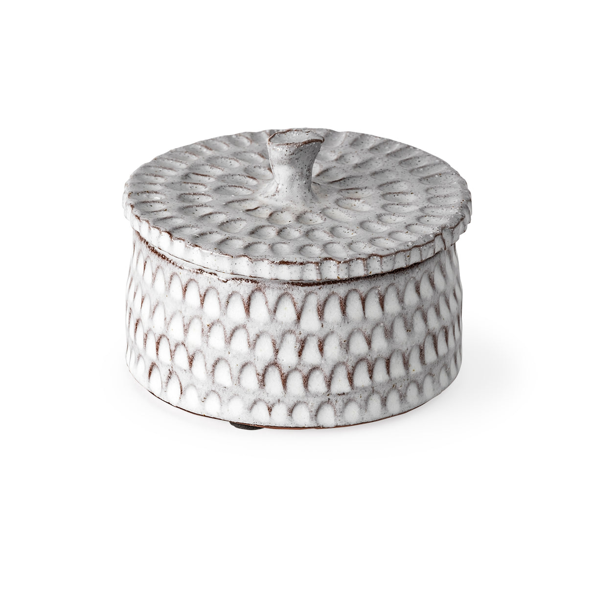 Azul (Small) 5L x 5W Gray Ceramic Detailed Decorative Box from Mercana - Luna Furniture