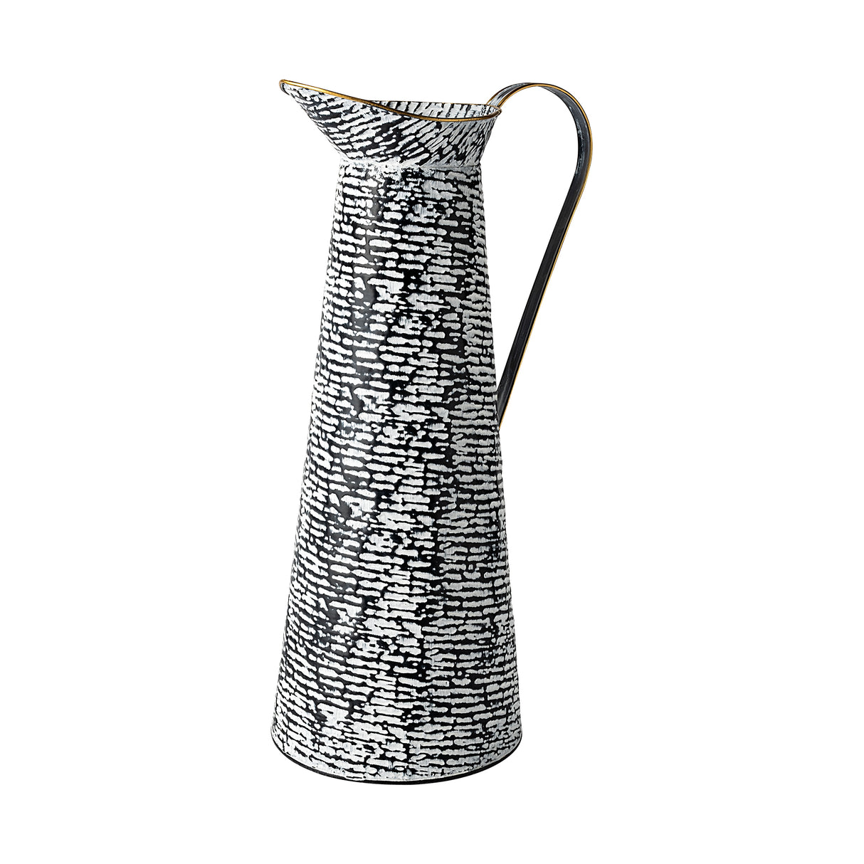 Colette Large Black/White Patterned Vase from Mercana - Luna Furniture