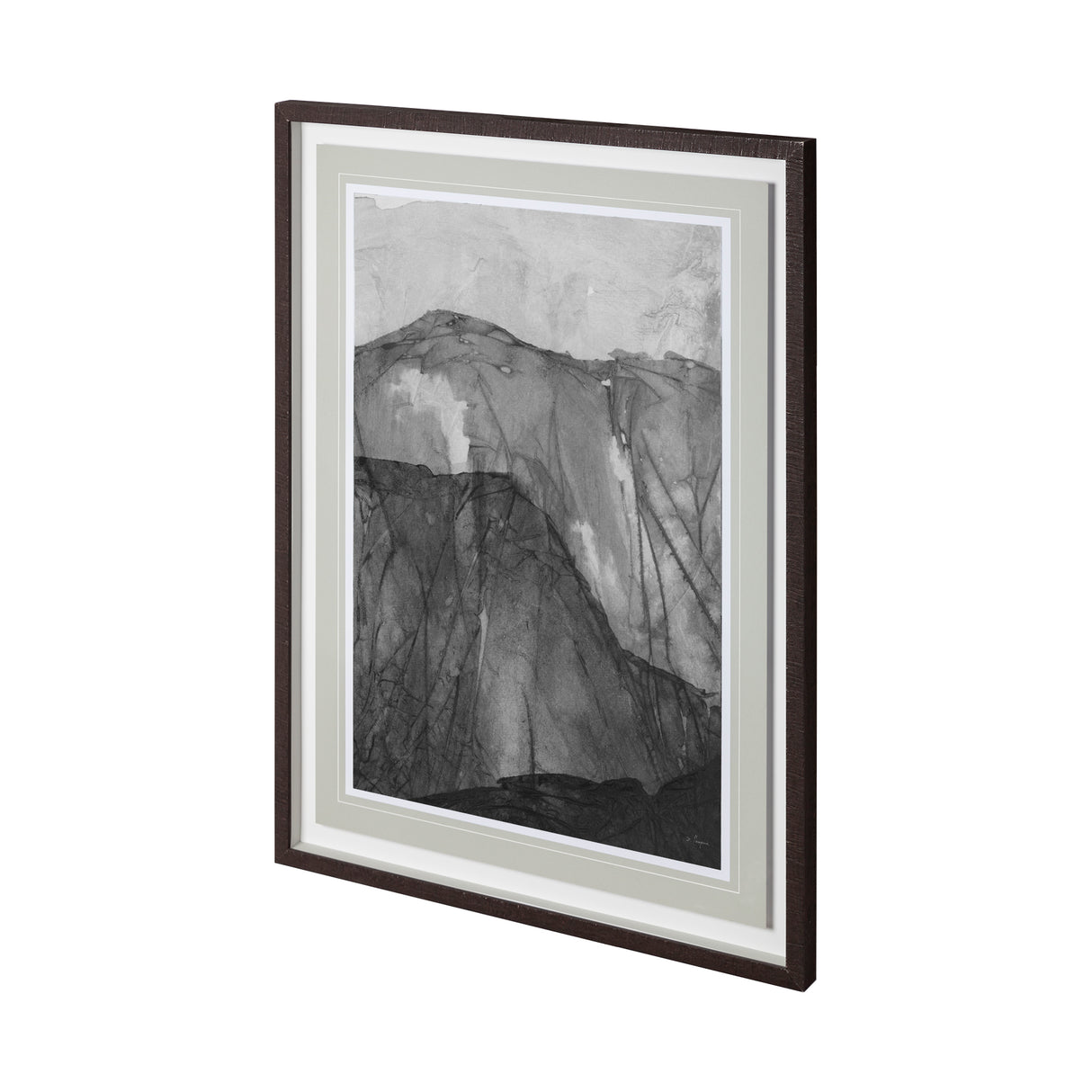 Rising Ridge I by Mercana Studio a Hand Embellished Textured Framed Art Print Matted under Glass from Mercana - Luna Furniture