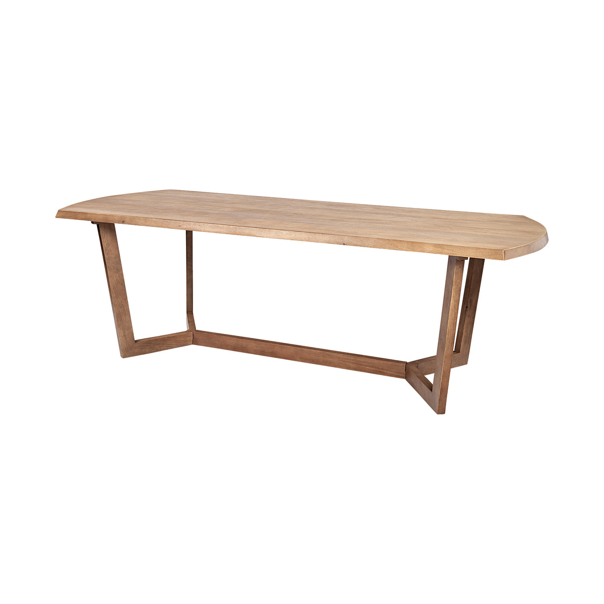 Denver 91.5x38 Rectangular Brown Solid Wood Top & Base Dining Table from Mercana - Luna Furniture