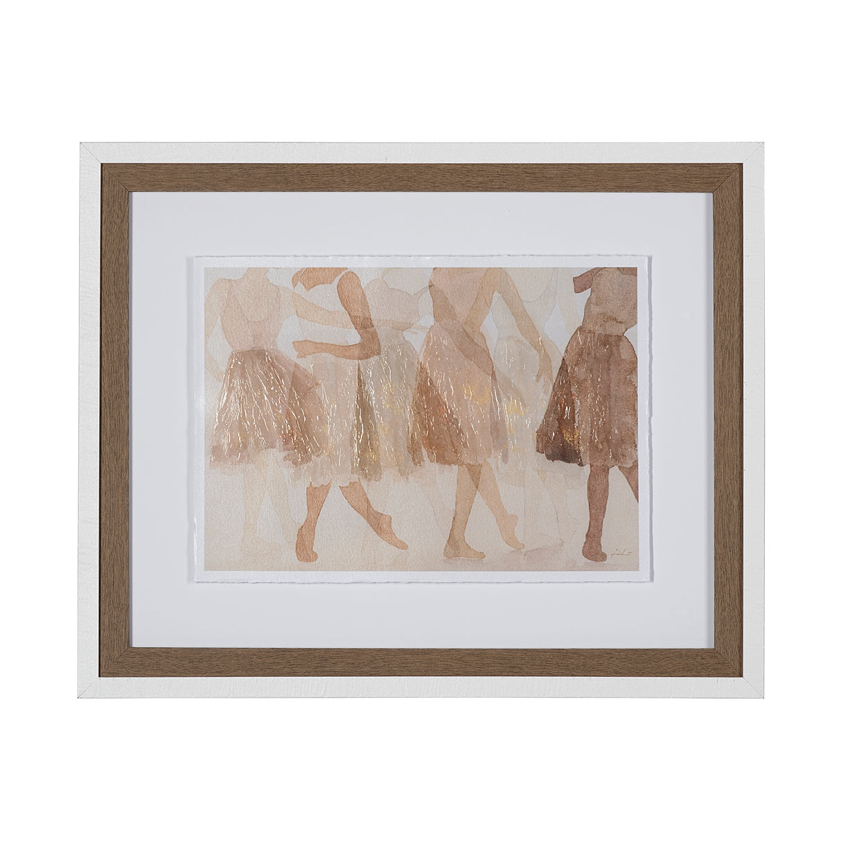 Posture by Mercana Studio a Hand Embellished Textured Framed Art Print Matted under Glass from Mercana - Luna Furniture