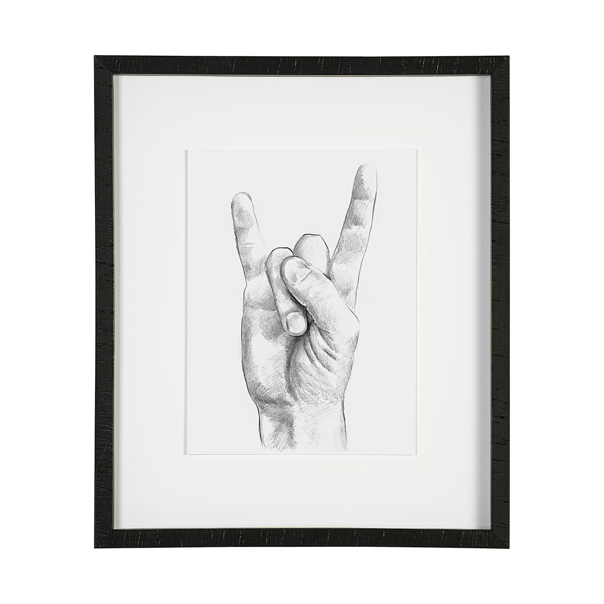 Hand Signs IV by Jennifer Paxton Parker a Framed Art Print Matted under Glass from Mercana - Luna Furniture