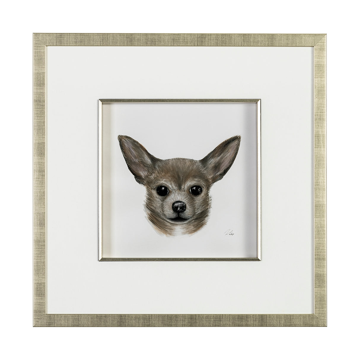 Charlote (Chihuahua) by Mercana Studio Hand Embellished Textured Framed Art Print Matted under Glass from Mercana - Luna Furniture