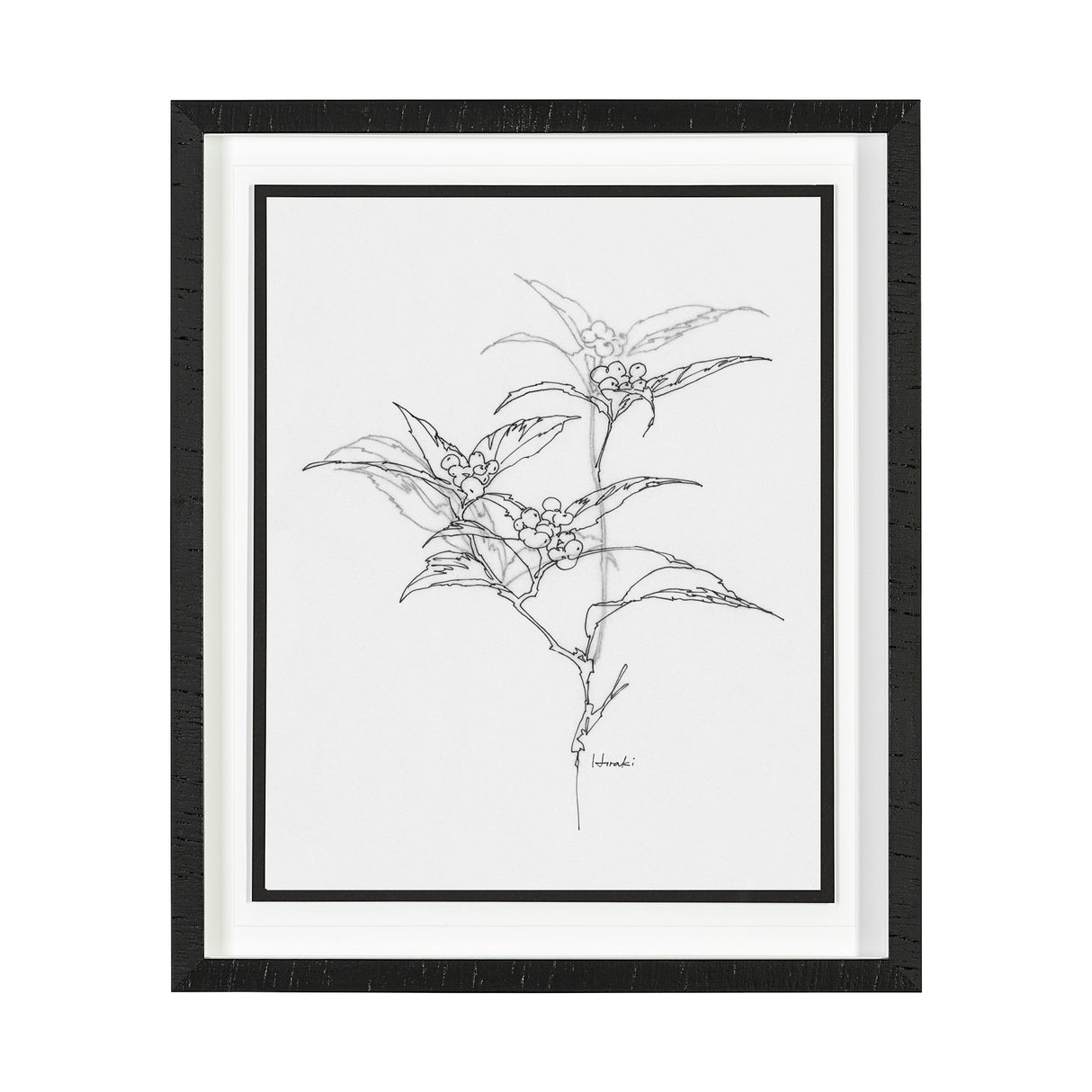 Arrangement IV by Hiraki a Framed Art Print Matted under Glass from Mercana - Luna Furniture