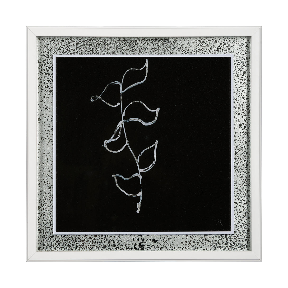 Flora VI by Mercana Studio a Hand Embellished Textured Framed Art Print Matted under Glass from Mercana - Luna Furniture