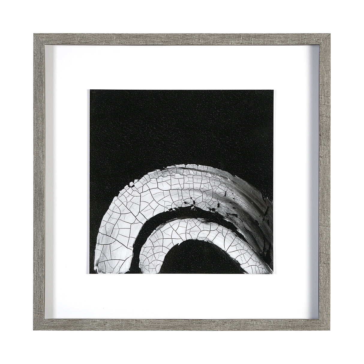 Ying (Black) by Mercana Studio a Hand Embellished Textured Framed Art Print Matted under Glass from Mercana - Luna Furniture