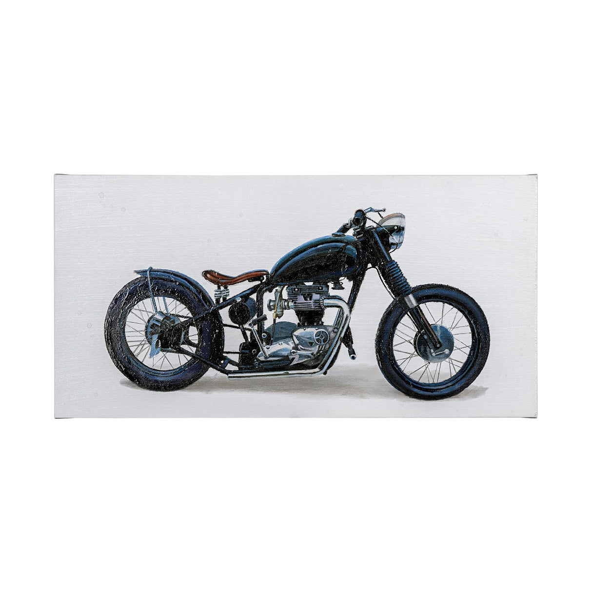 Lets Roll I White by James Wiens a Hand Embellished Textured Canvas from Mercana - Luna Furniture