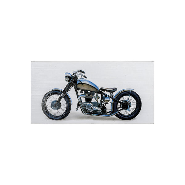 Lets Roll II White by James Wiens a Hand Embellished Textured Canvas
