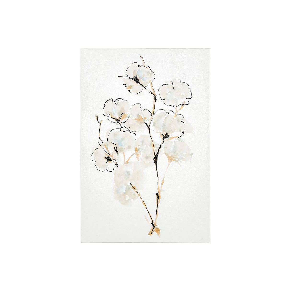 Summer Cotton IV by Chris Paschke a Hand Embellished Textured Canvas from Mercana - Luna Furniture