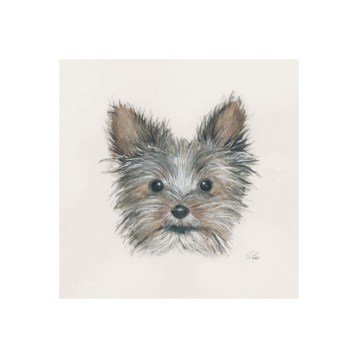 Eddie (Yorkie 1) by Mercana Studio a Hand Embellished Textured Canvas from Mercana - Luna Furniture