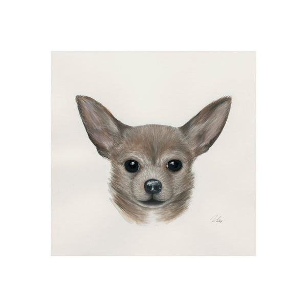Charlote (Chihuahua) by Mercana Studio a Hand Embellished Textured Canvas