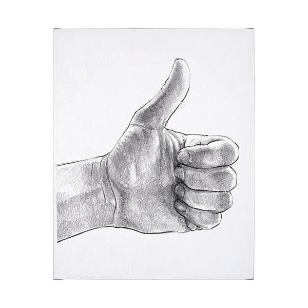 Hand Signs I by Jennifer Paxton Parker a Hand Embellished Textured Canvas