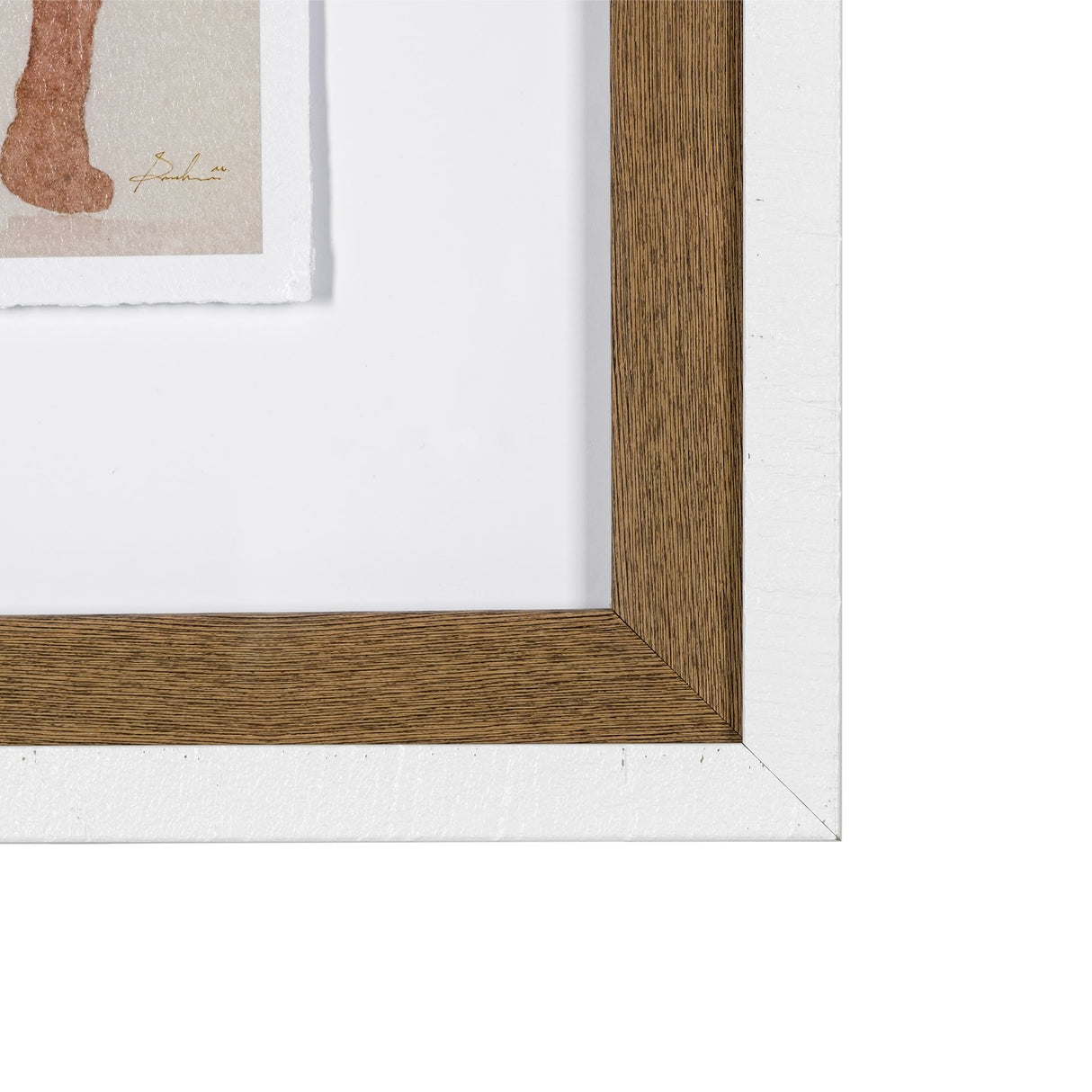 Posture by Mercana Studio a Hand Embellished Textured Framed Art Print Matted under Glass from Mercana - Luna Furniture
