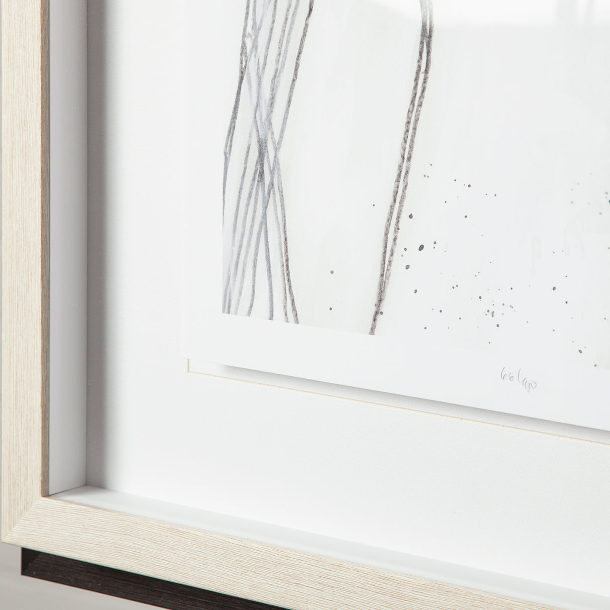 Custom Abstract Logic IV by June Vess a Framed Art Print Matted under Glass from Mercana - Luna Furniture