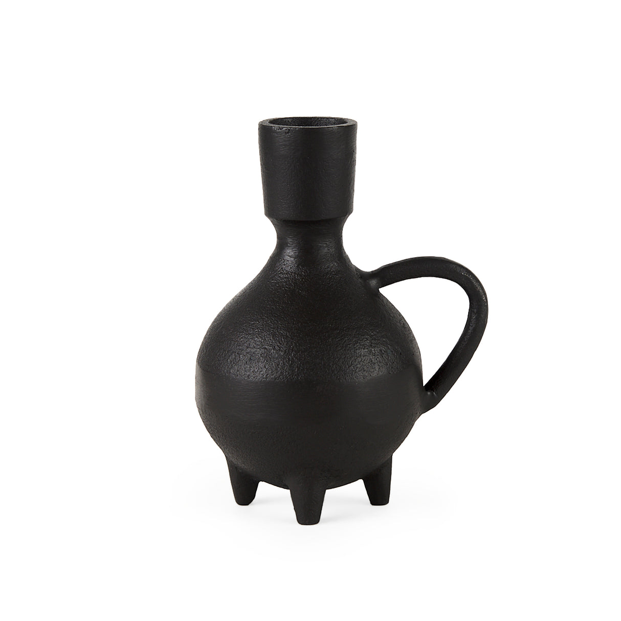 Cyrus Black Spherical Vase W/ Flute Decorative Object from Mercana - Luna Furniture