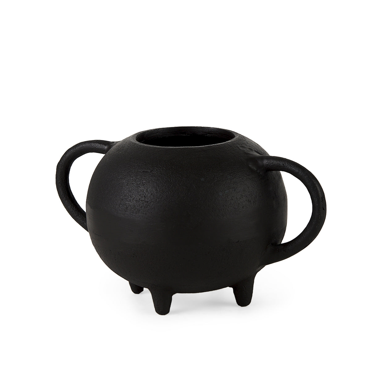 Cyrus Black Spherical Vase Decorative Object from Mercana - Luna Furniture