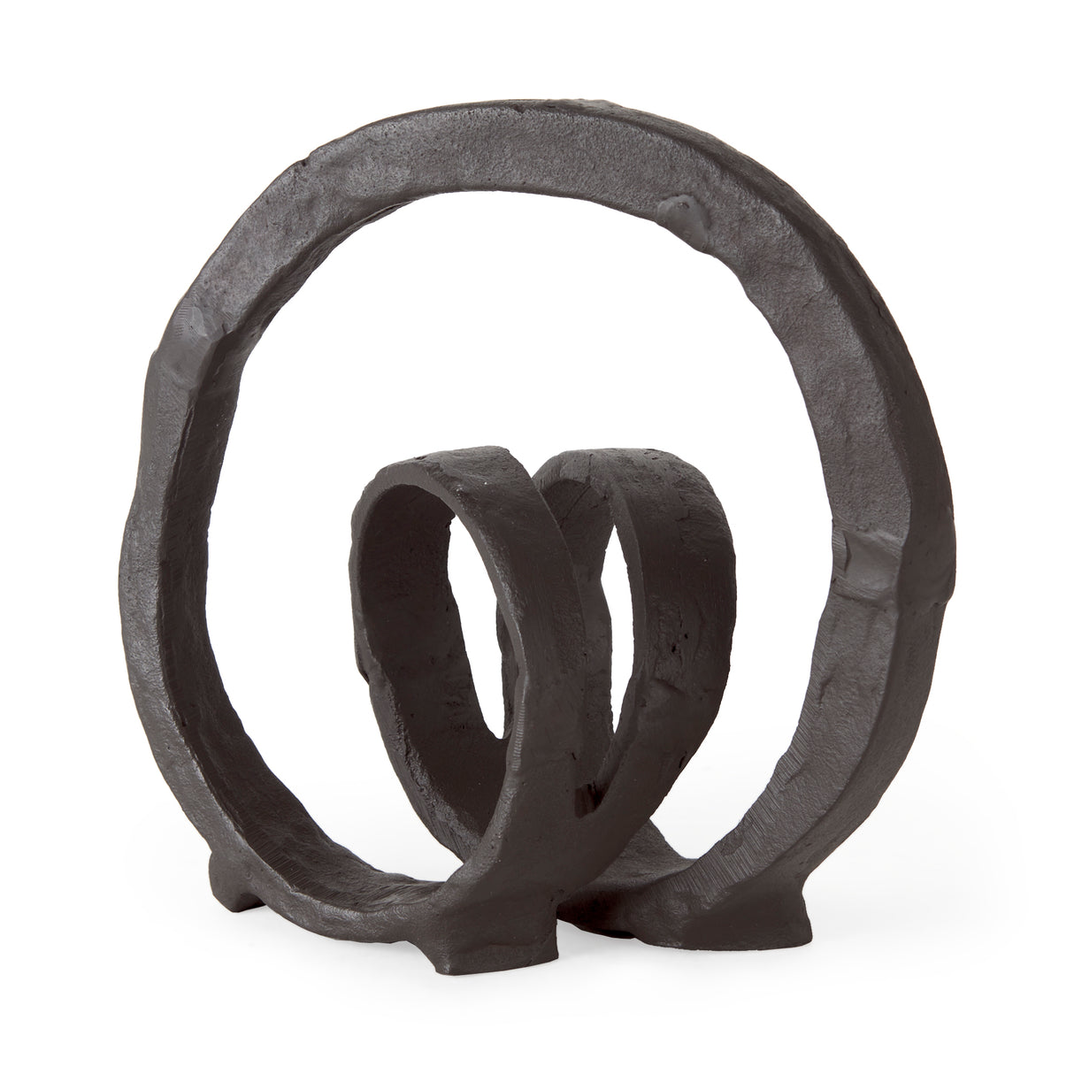Stanislaw II Black Metal Infinite Ribbon Sculpture from Mercana - Luna Furniture