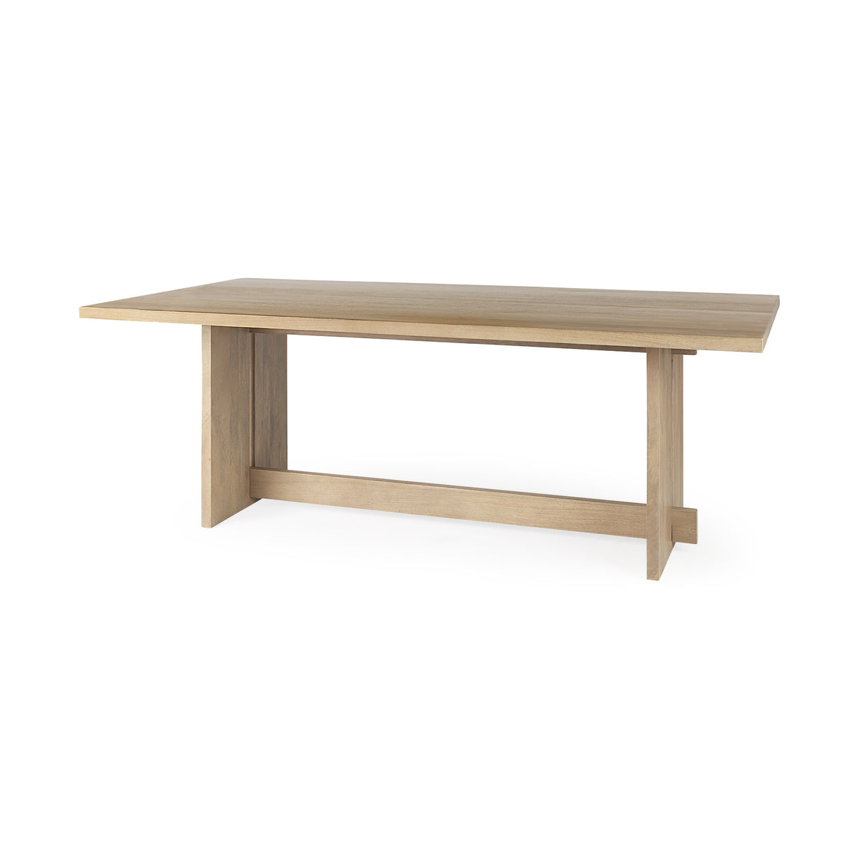Aida 84L Light Brown Wood Dining Table from Mercana - Luna Furniture