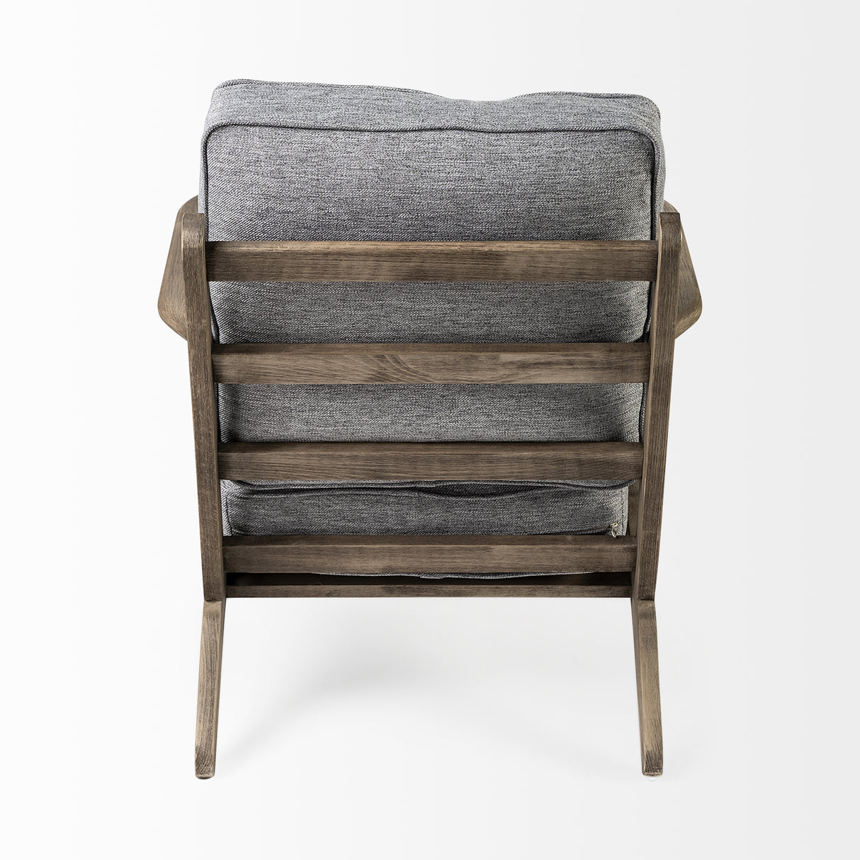 Olympus V Castlerock Grey Fabric Wrapped Brown Wooden Frame Accent Chair from Mercana - Luna Furniture