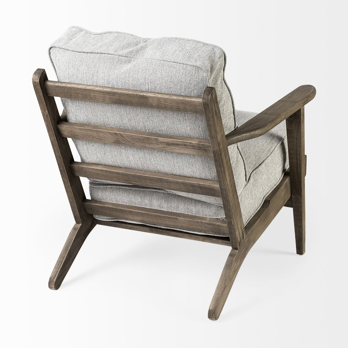 Olympus VI Frost Grey Fabric Wrapped Wooden Frame Accent Chair from Mercana - Luna Furniture