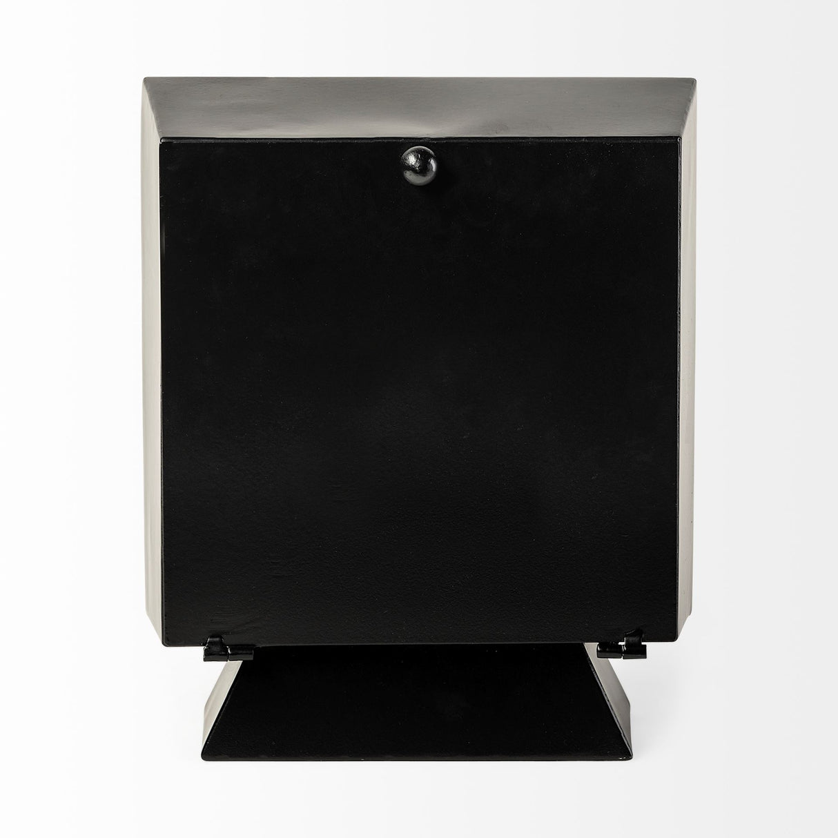 Ralph I Black Metal Square Table Clock from Mercana - Luna Furniture