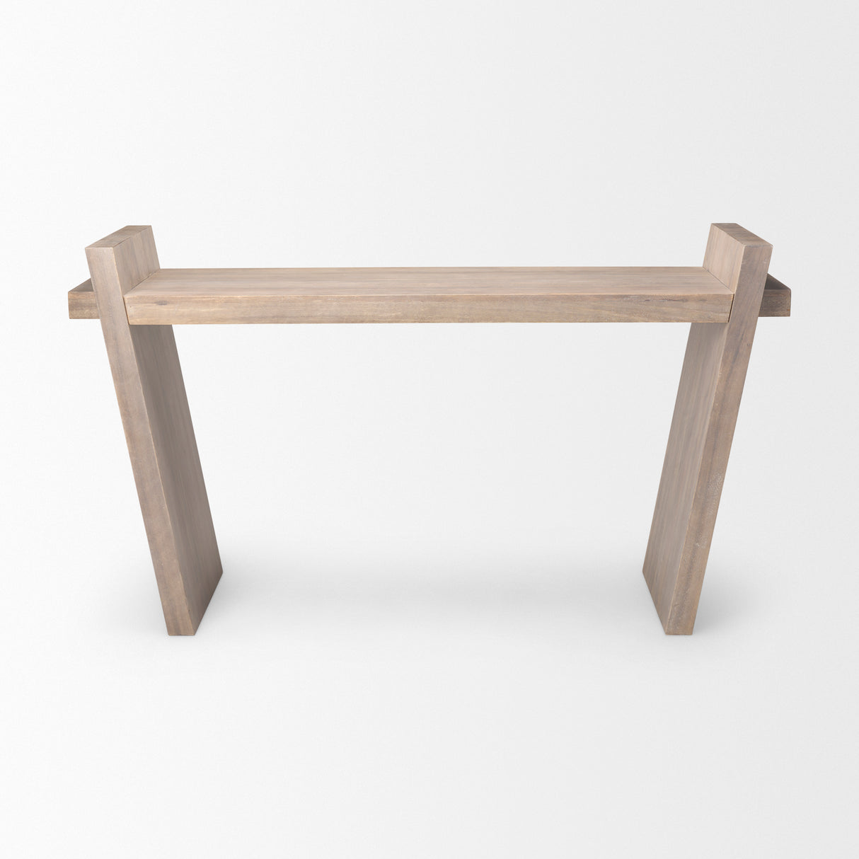 Elaine III 60L x 16W Brown Wood Angled Leg Console Table from Mercana - Luna Furniture