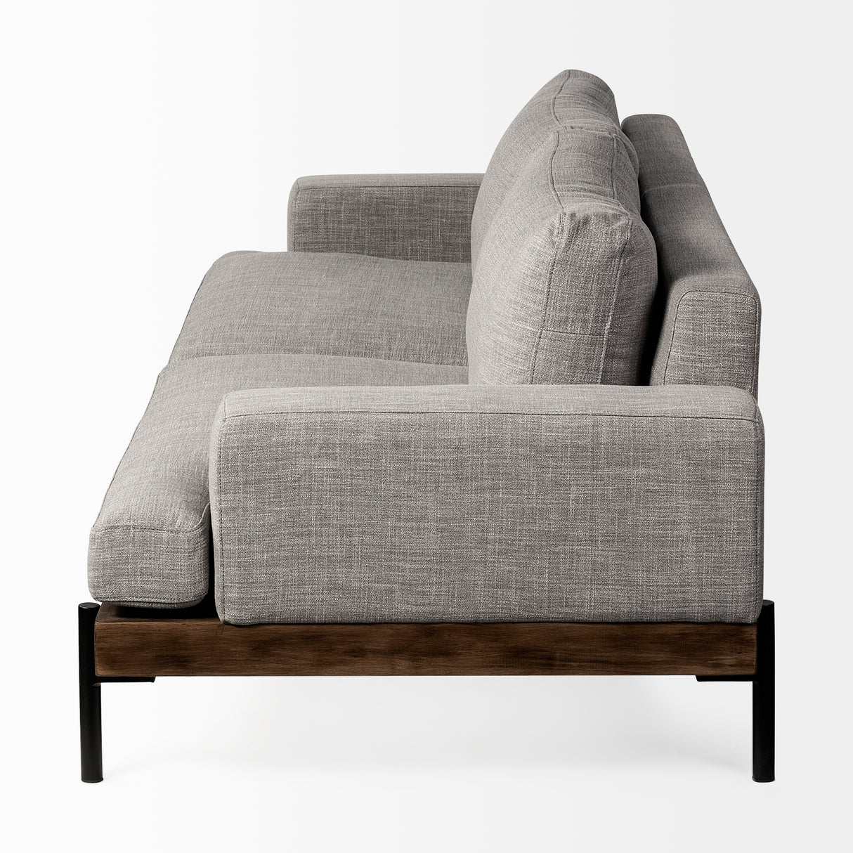 Colburne II 95" Gray Upholstered Three Seater Sofa from Mercana - Luna Furniture