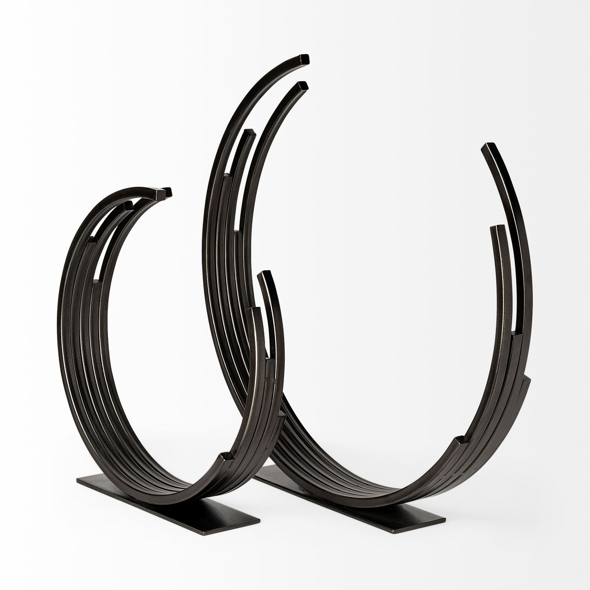 Taj (Large) 21L x 3W Black Broken Halo Decorative Object from Mercana - Luna Furniture
