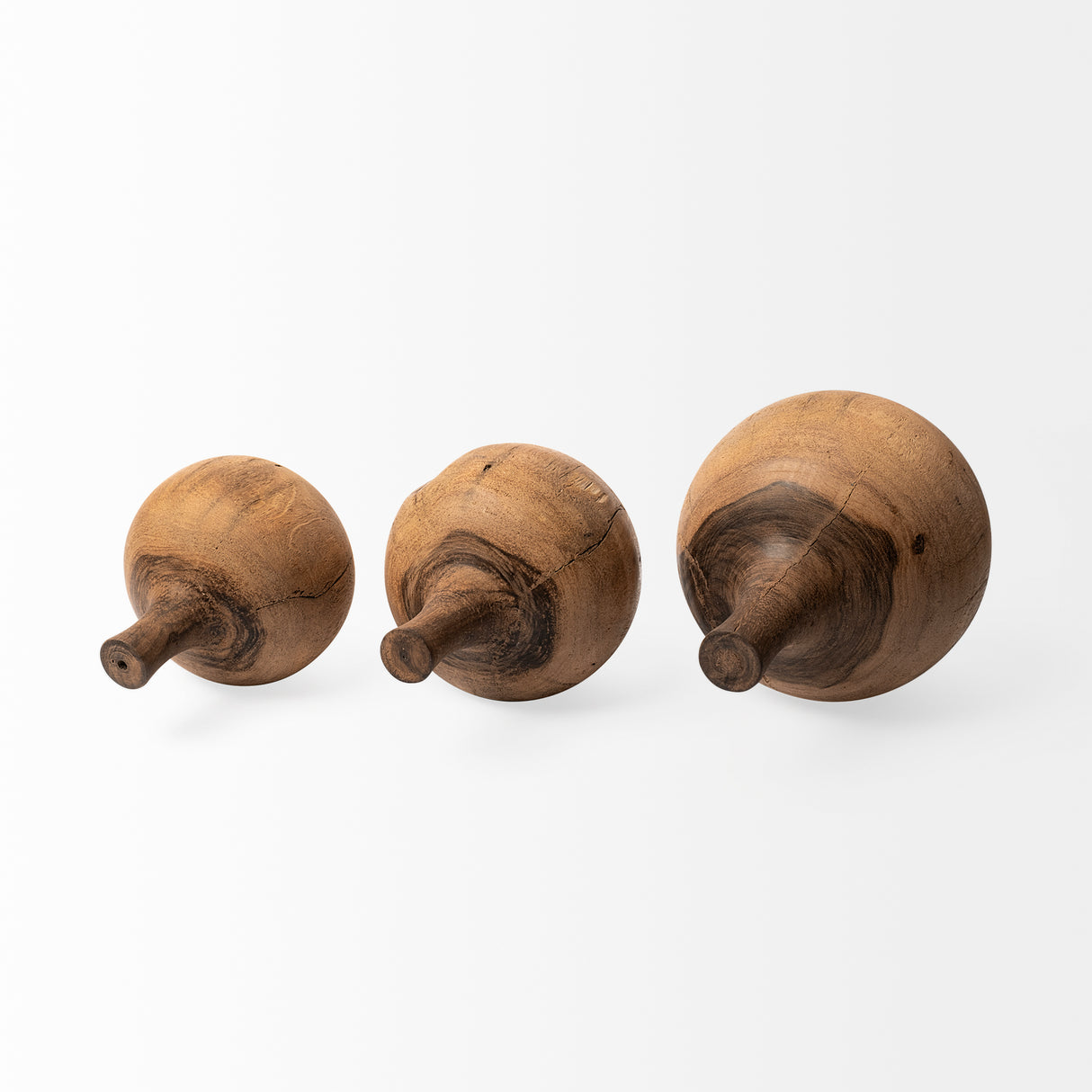 Afra Small Solid Wood Vase Shaped Decorative Object from Mercana - Luna Furniture