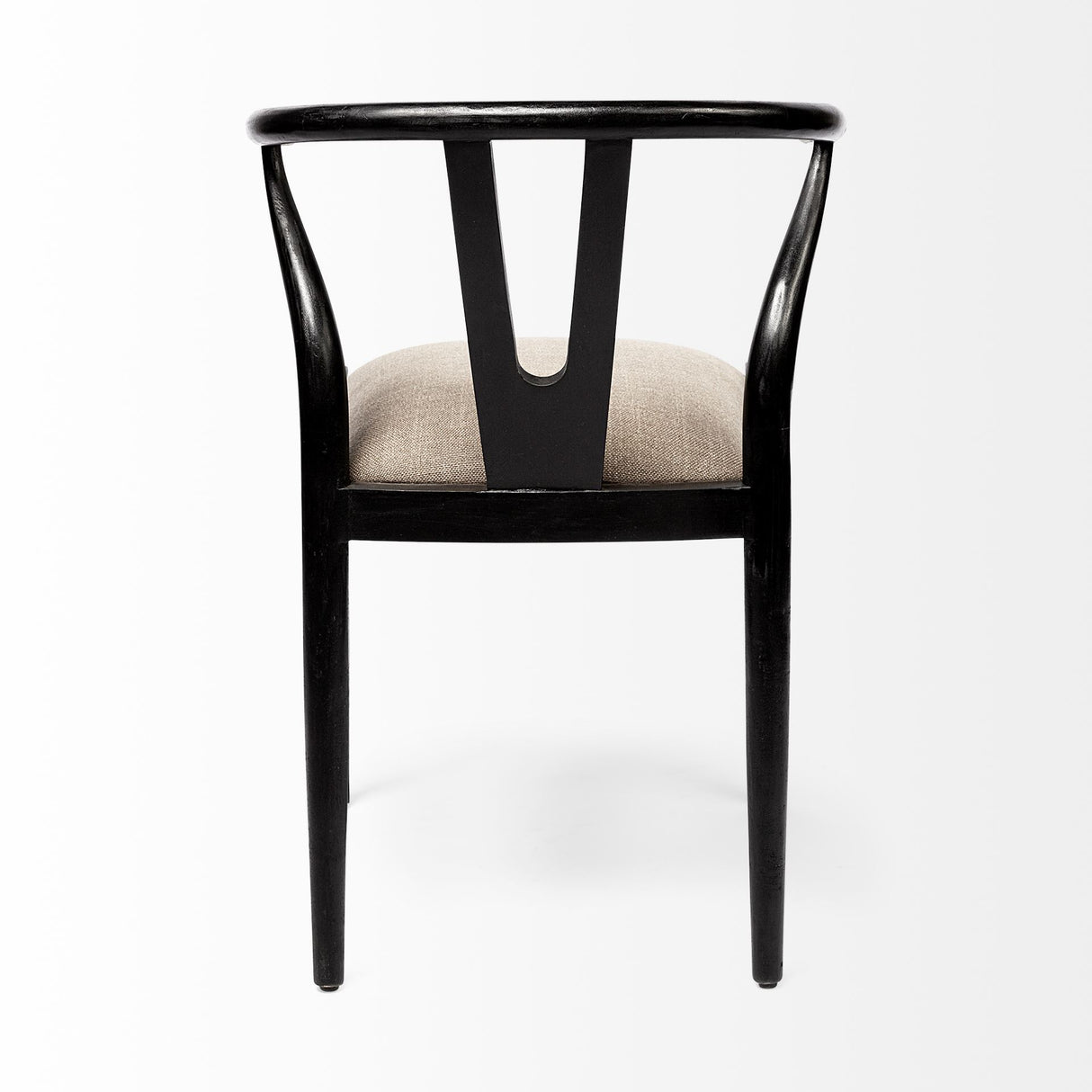 Trixie I Black Wooden Base w/ Dark Taupe Fabric Seat Dining Chair from Mercana - Luna Furniture