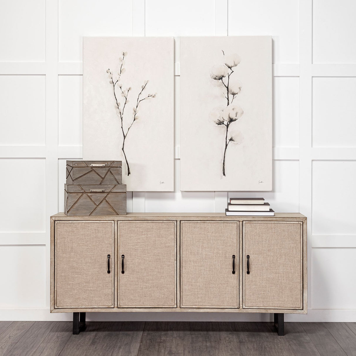 Snow Greetings II by Mercana Studio a Hand Embellished Textured Canvas from Mercana - Luna Furniture