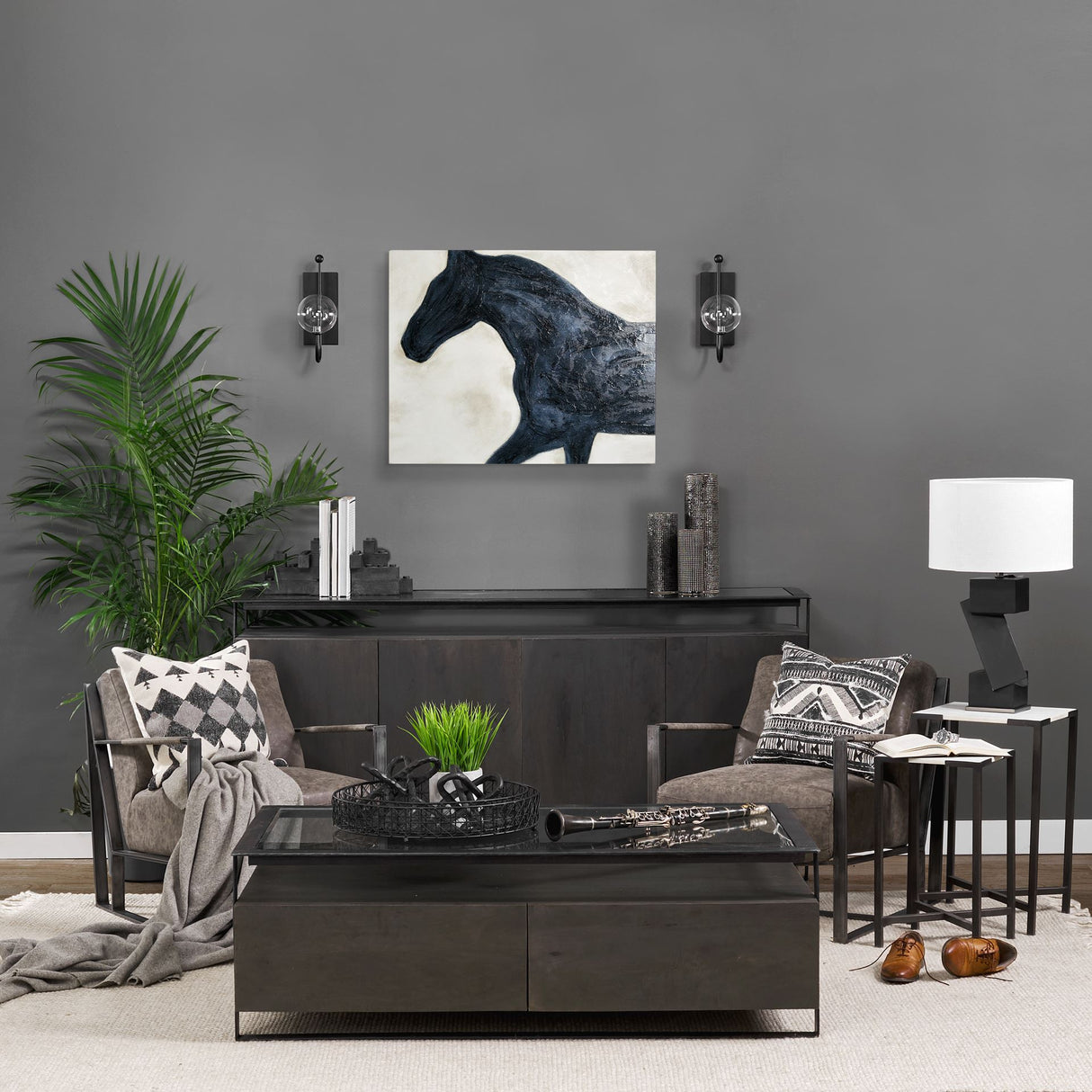 Equestrian Beauties - Halt by Kristine Hegre a Hand Embellished Textured Canvas from Mercana - Luna Furniture