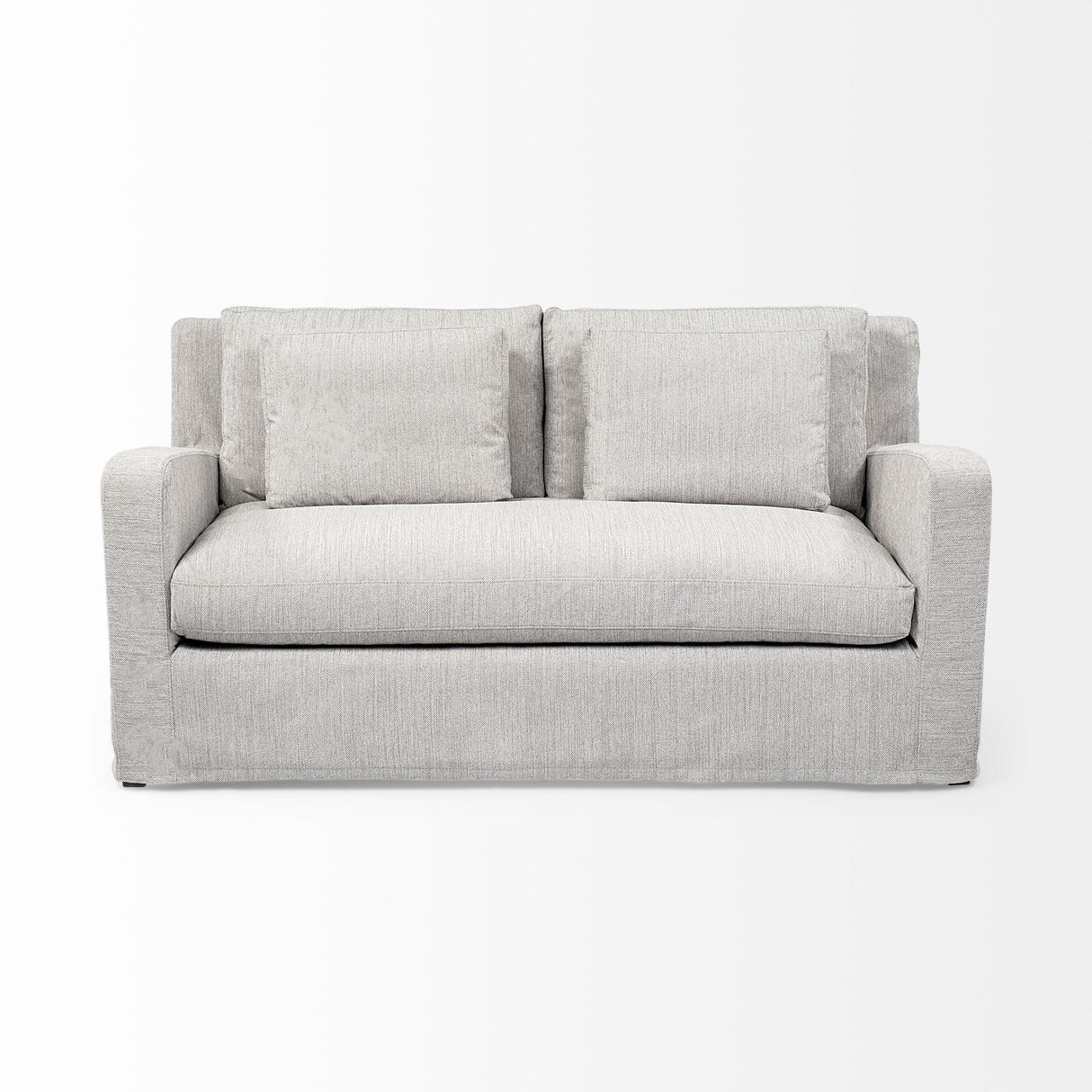Denly I 69 X 38.25 X 34.5 Frost Gray Slipcover Two Seater Sofa from Mercana - Luna Furniture