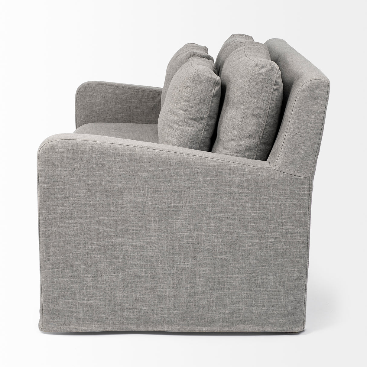Denly I 69 X 38.25 X 34.5 Flint Gray Slipcover Two Seater Sofa from Mercana - Luna Furniture