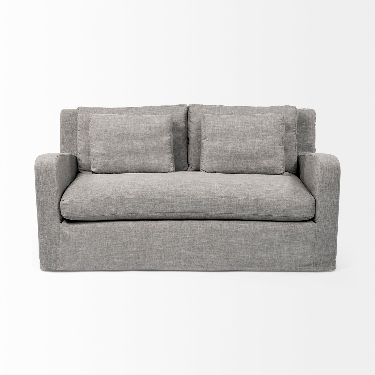 Denly I 69 X 38.25 X 34.5 Flint Gray Slipcover Two Seater Sofa from Mercana - Luna Furniture